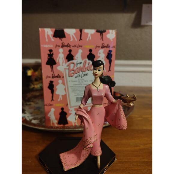 Enesco Barbie A Thousand and One Nights 1996 Barbie With Love 6" - Picture 3 of 12